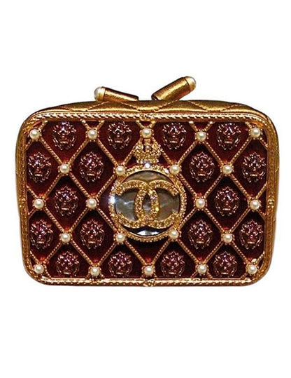 Chanel 2009 Paris Moscow Lion Head Minaudière Clutch