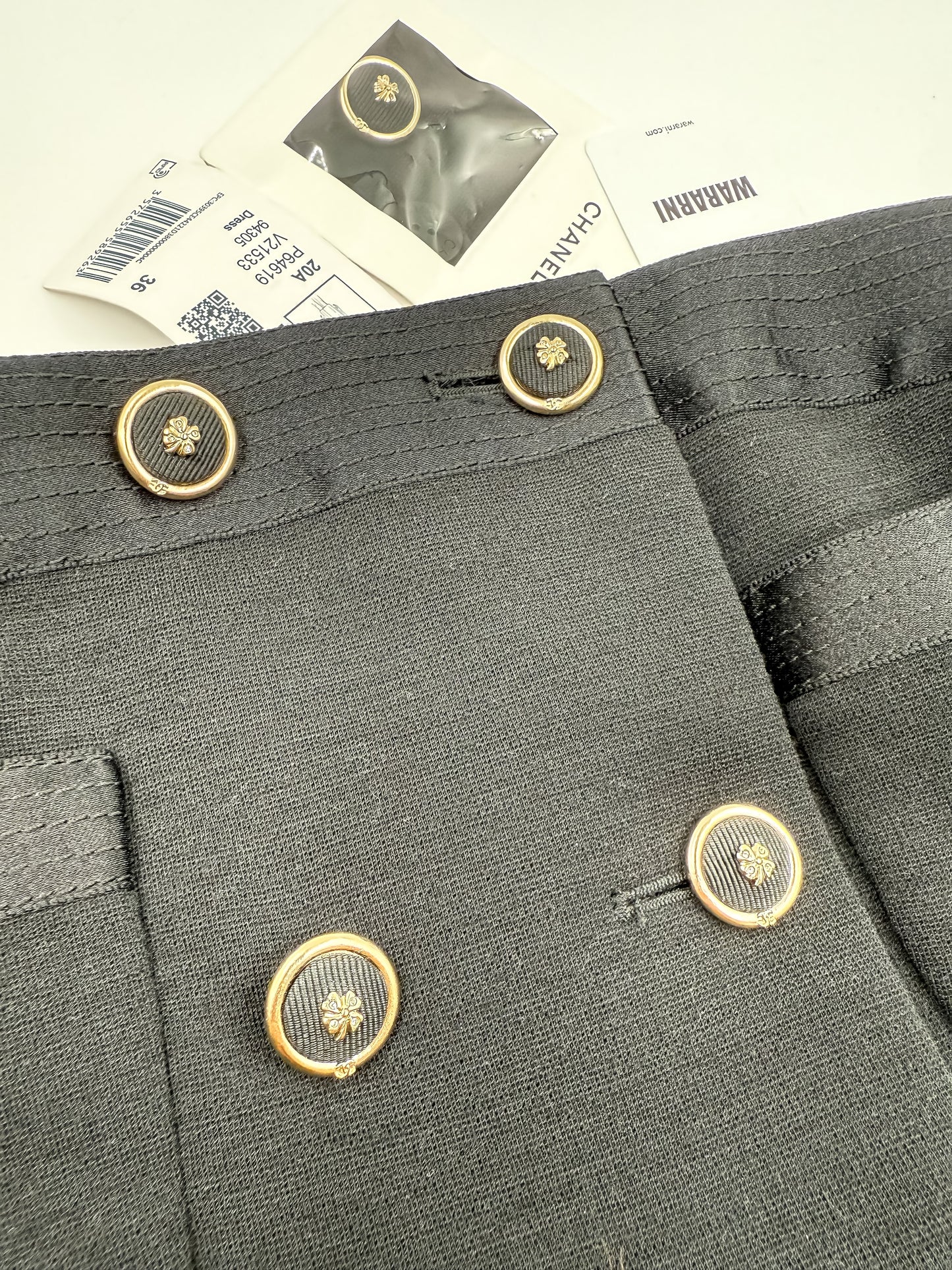 CHANEL 20A Black Dress - size 36