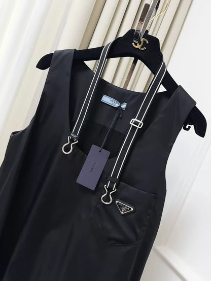 Prada black sleeveless vest