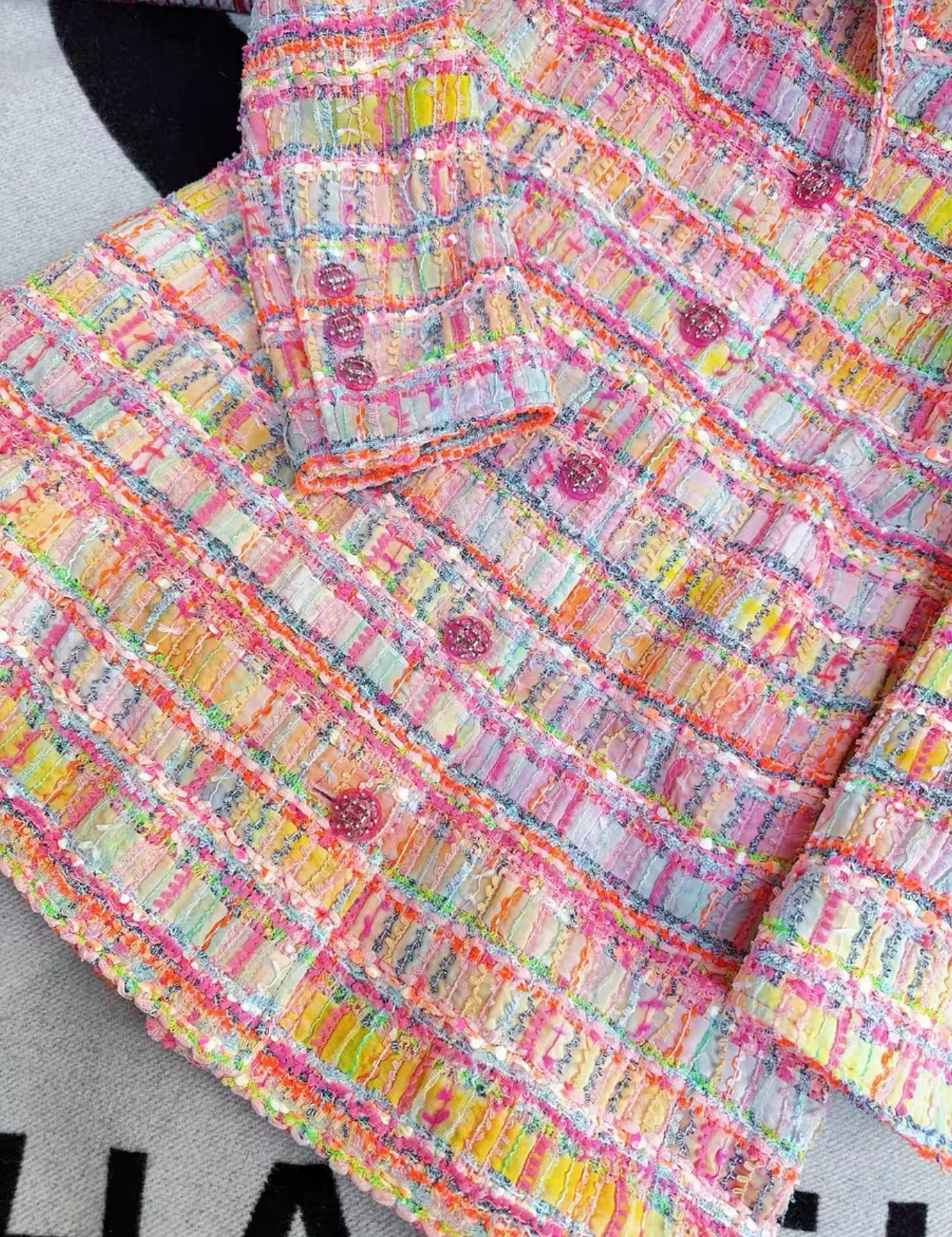 Chanel 24C multicolor dress jacket
