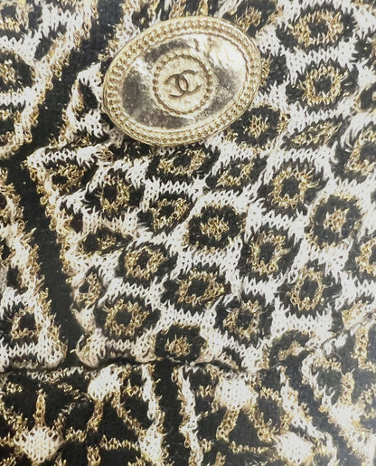 Chanel 15C Geometric Animal Print Metallic Legging Pants