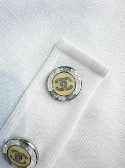 Chanel 23C F1 white dress