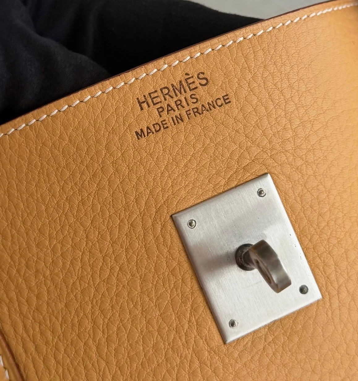 Hermès Birkin 45 Natural Fjord Leather Brushed Palladiumhardware