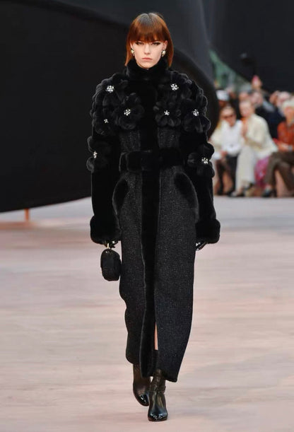 Chanel black mink coat Fall/Winter 2025/26 collection