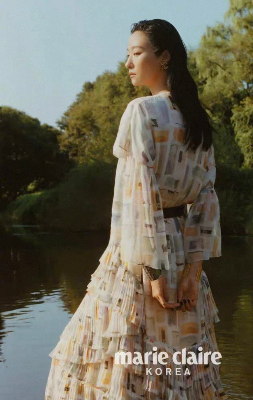 Chanel fall 2024 multicolor silk coat