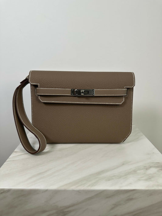 Hermès Kelly Depeche Etoupe PHW Stamp W 2025