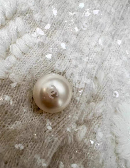 Chanel 21S ecru cardigan