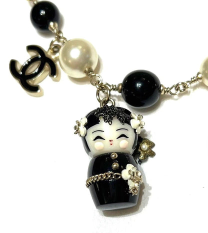 Rare* Chanel 2009 Fall Paris-Moscow Matryoshka Doll Moscow chain belt and Necklace