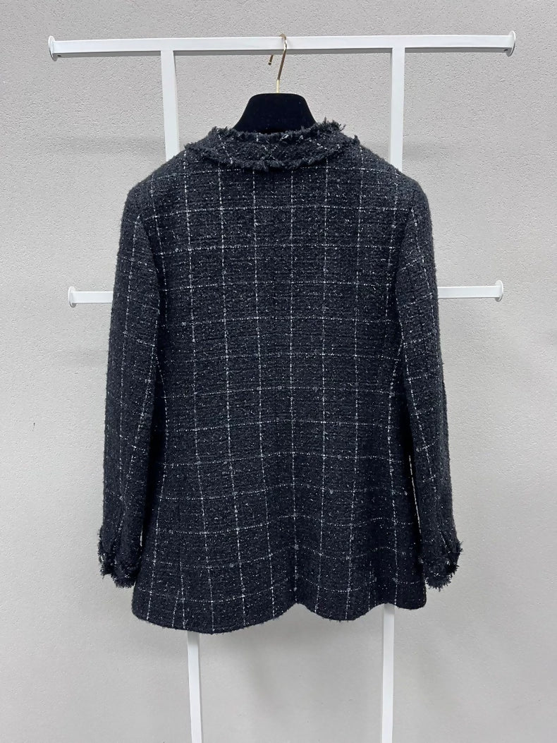 Chanel black tweed jacket