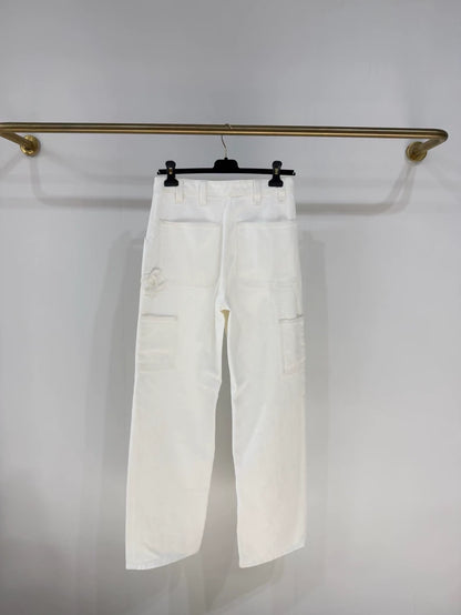 Chanel 26p white jeans