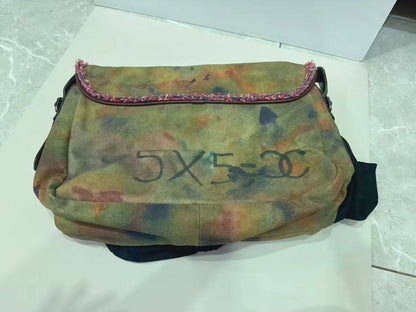 Chanel Vintage graffiti shoulder bag medium
