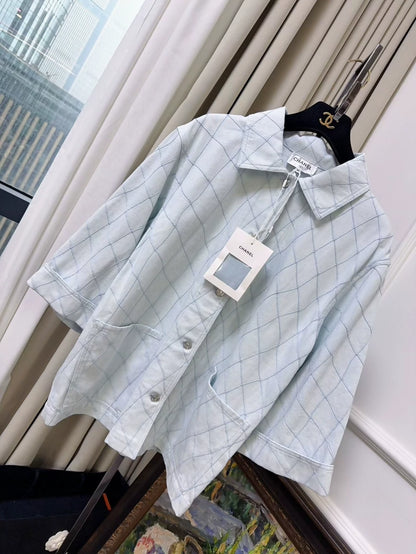 Chanel 26M Ice Blue Embroidered jacket