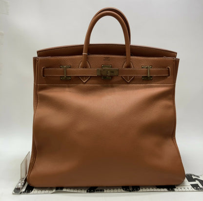 Hermès HAC 45 Togo Etrusque with Gold Hardware