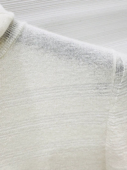 Chanel turtleneck sweater with embossed logo