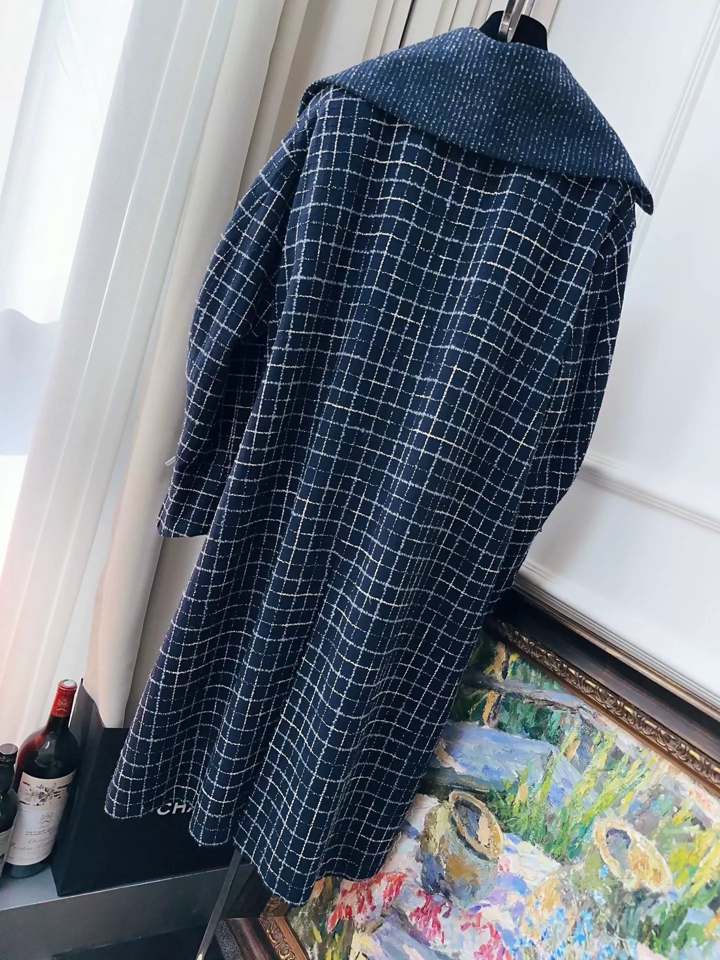 Chanel 22A blue long coat
