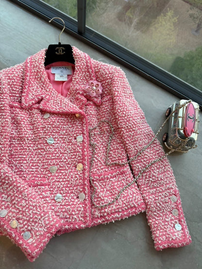 Chanel 96C strawberry pink jacket