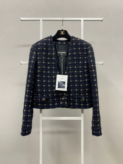 Chanel 19K black tweed jacket