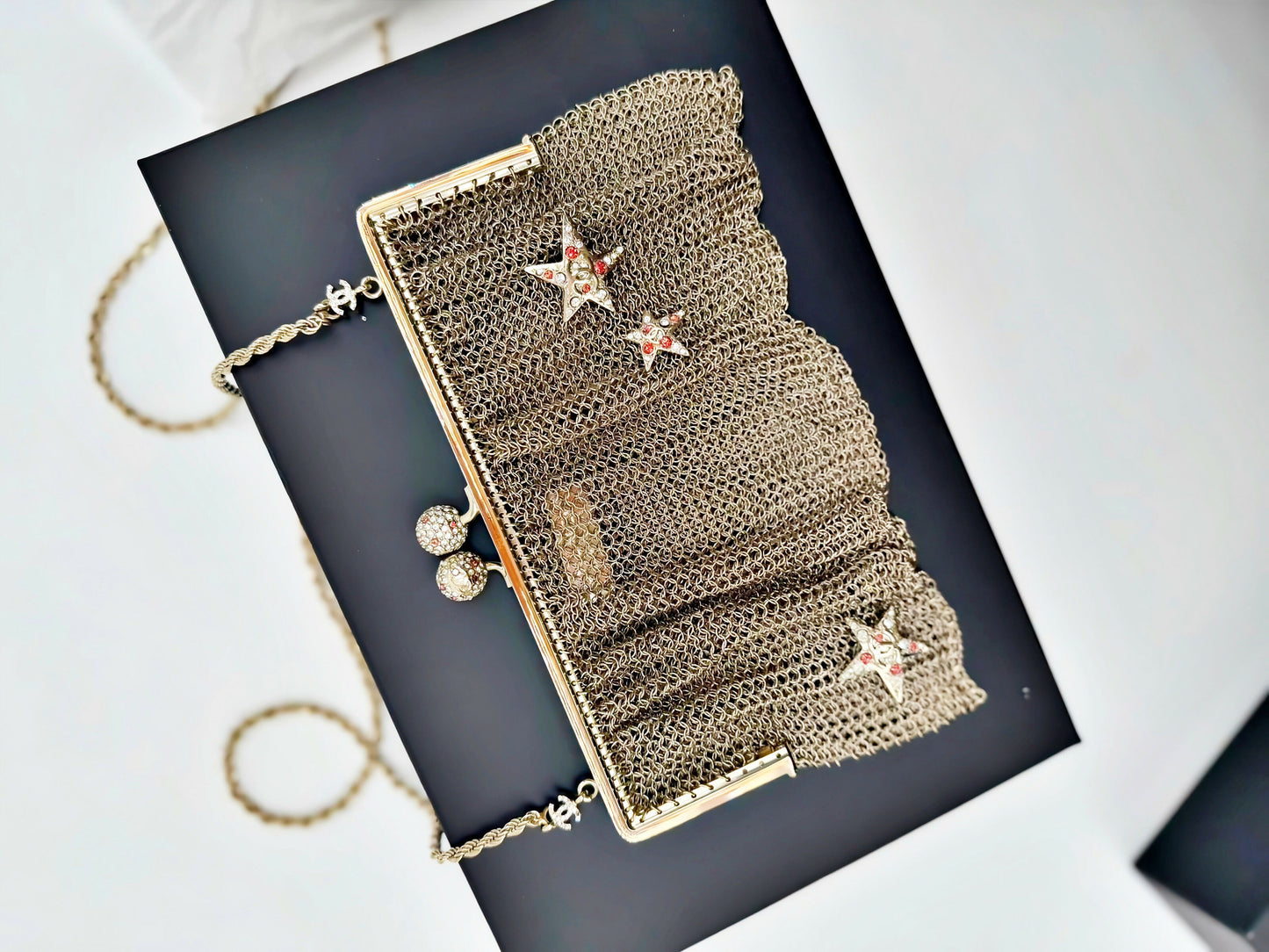Chanel Metal Mesh Star Minaudière