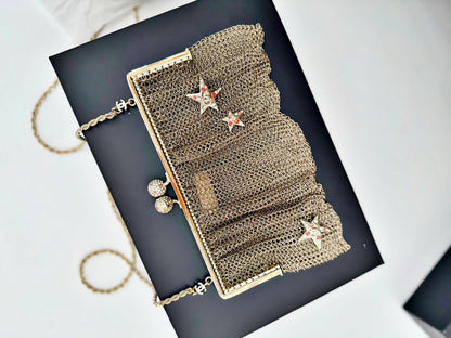 Chanel Metal Mesh Star Minaudière
