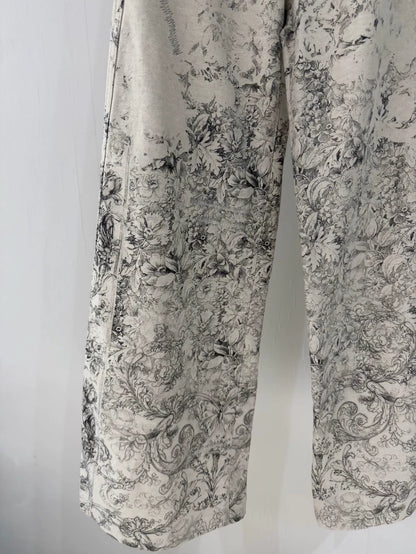 Dior Spring/Summer 2026 Garden Print Wide-Leg Jeans