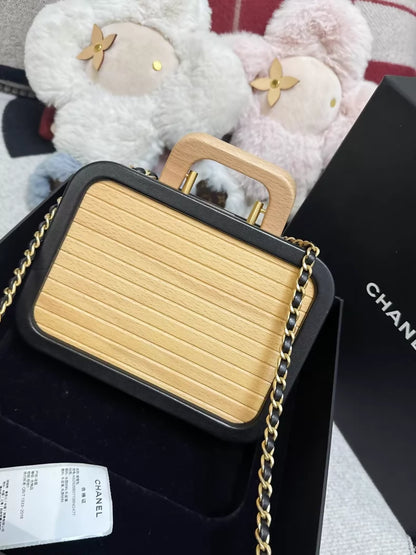 Chanel 22C Square Wooden Bag