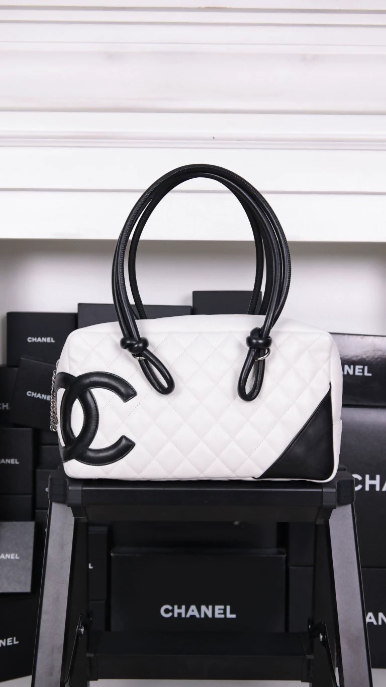 Chanel Black and White Cambon Shoulder Bag