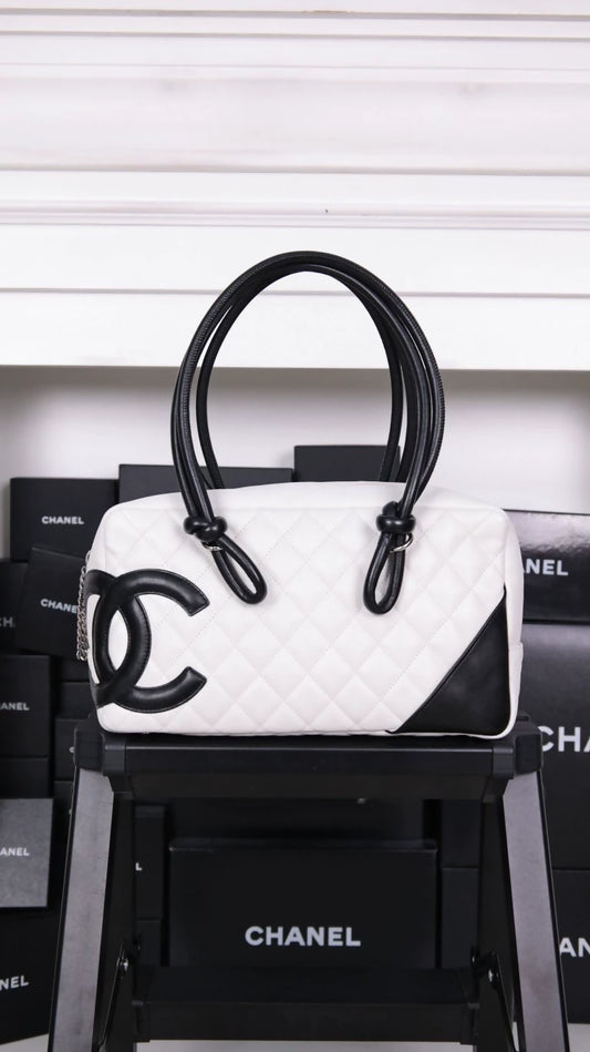 Chanel Black and White Cambon Shoulder Bag
