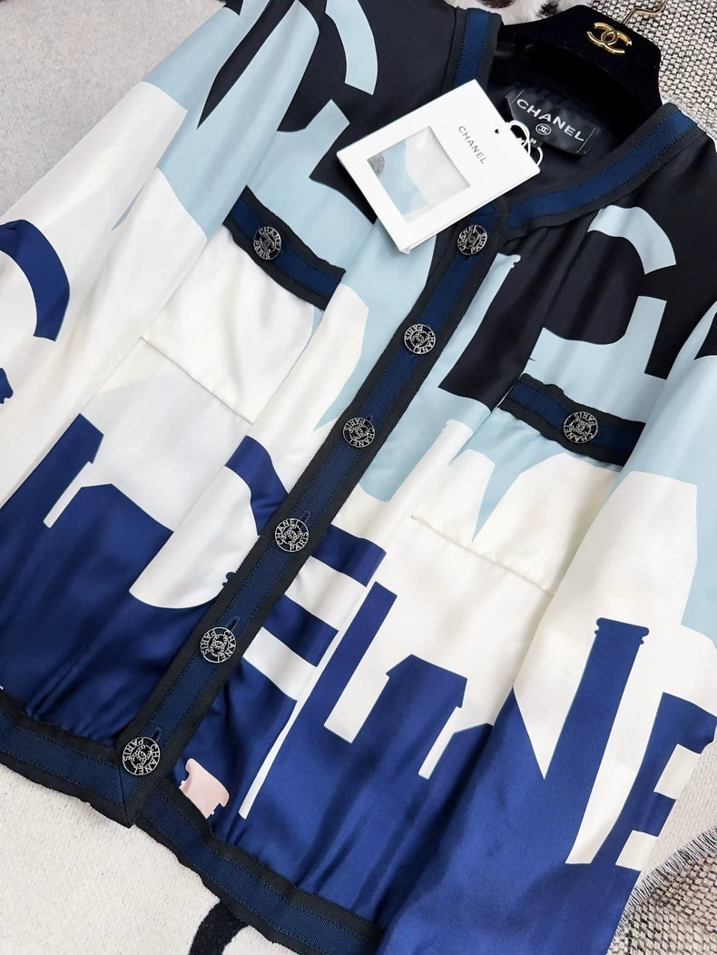 Chanel 20S Silk Shirt Jacket