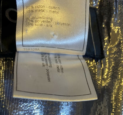 Chanel 06A Black Washed Velvet Bomber Biker Jacket Removable Chain Link Belt FR 48