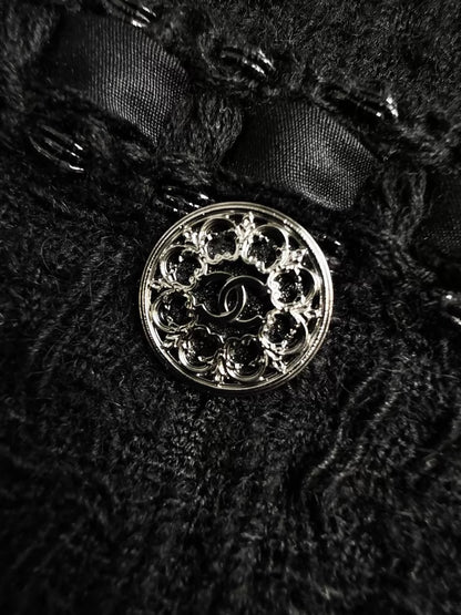 Chanel 16A black tweed jacket