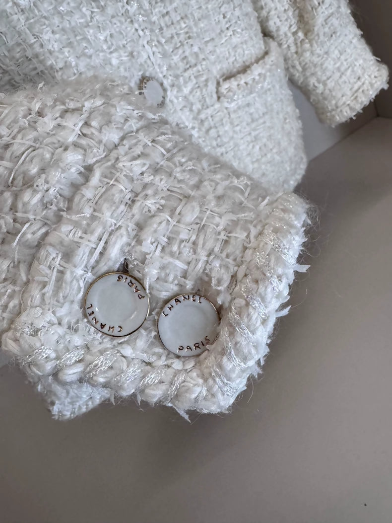 Chanel 2015 white Tweed Jacket