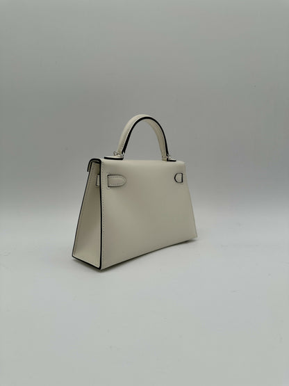 Hermès Kelly 20 Clouté Cream PHW G 2026