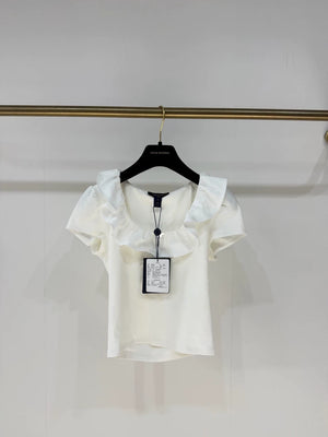 Louis Vuitton 26 Spring/Summer white Ruffle Top