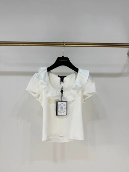 Louis Vuitton 26 Spring/Summer white Ruffle Top