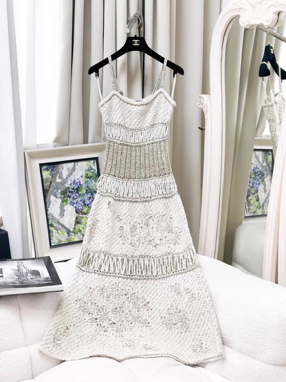 Chanel 17C ecru dress