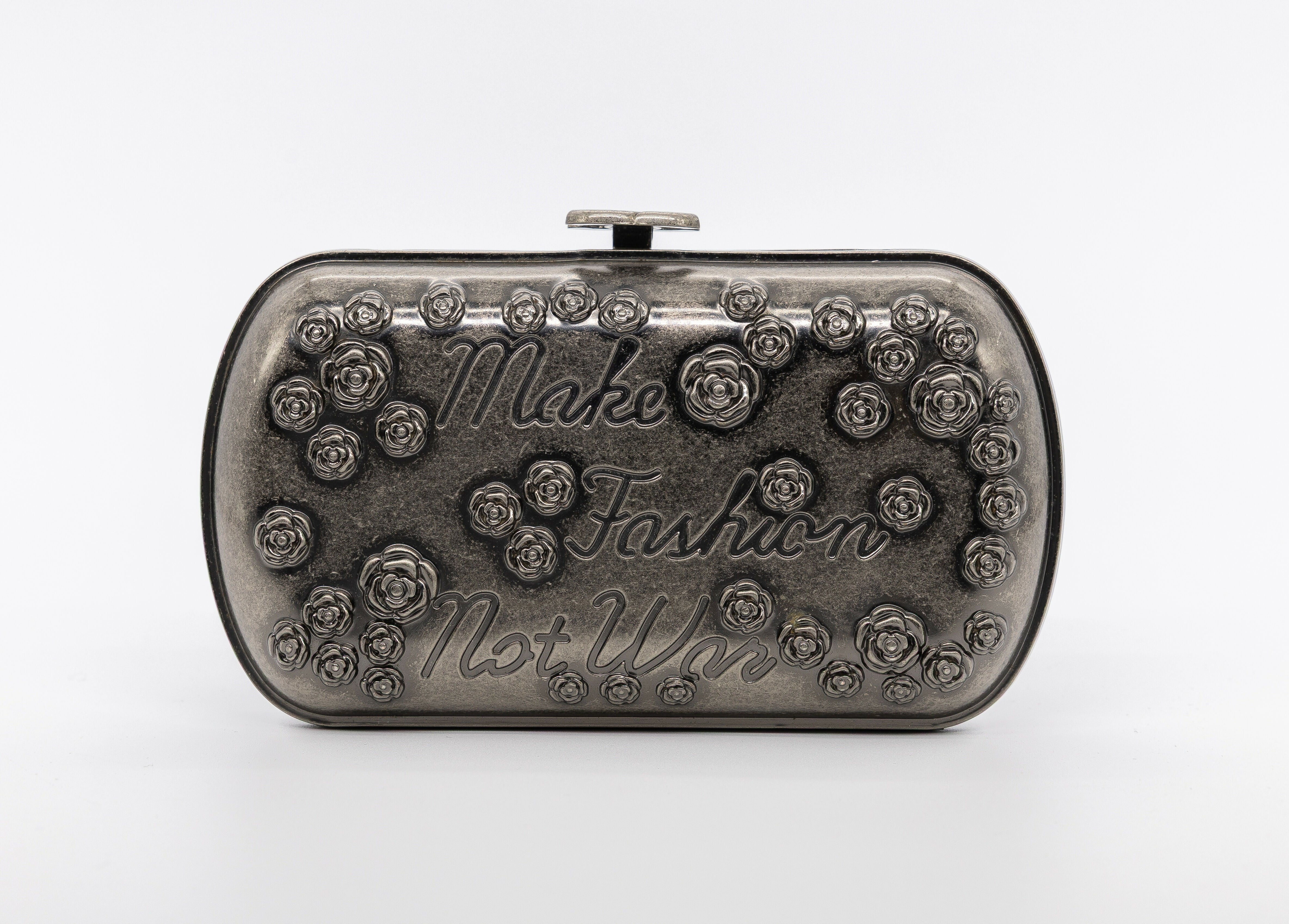 Chanel Vintage 2015 Spring/Summer Make Fashion Not War Minaudière