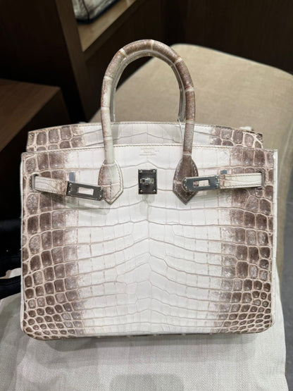 Hermes Birkin 25 Himalaya crocodile leather Palladium Hardware