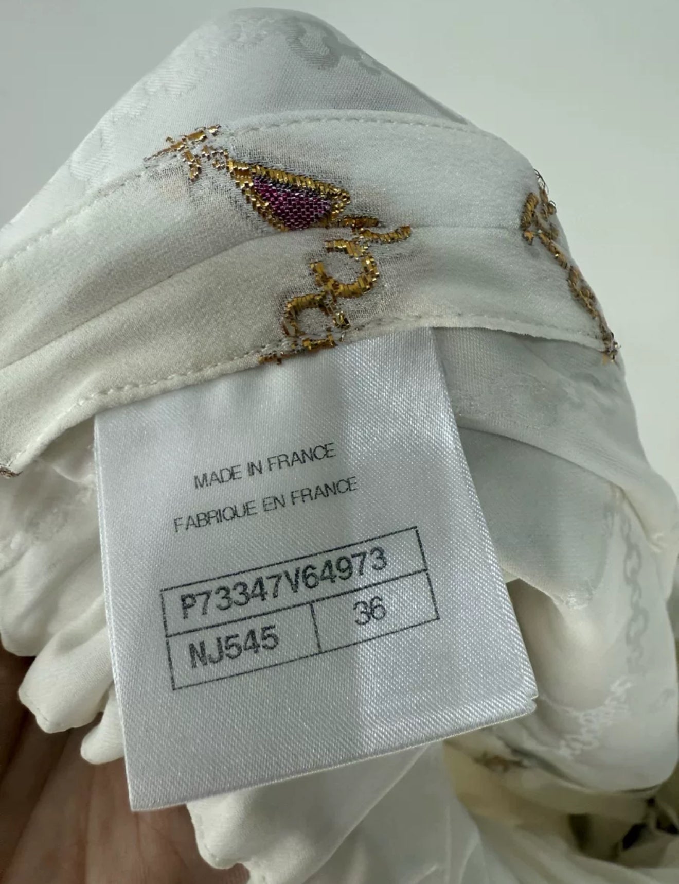 Chanel 22B silk wide-leg pants