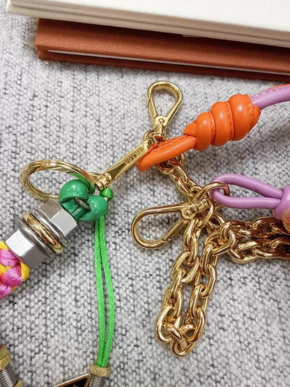 Prada Pop Knot Handbag Charm with Pendant