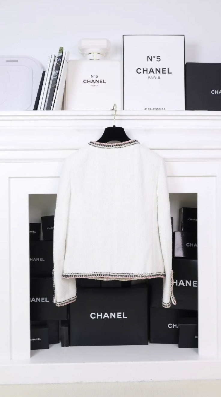 Chanel 20C white Tweed Jacket