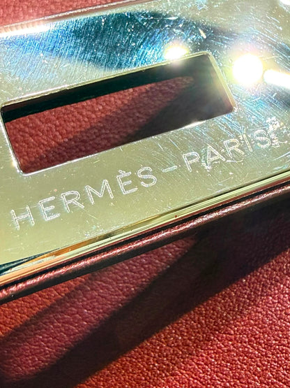 Rare* Hermes Kelly Relax 50cm Rouge H sikkim ck leather palladium hardware