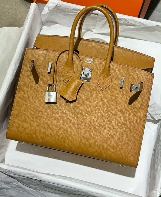 Hermes Birkin 25 sellier sesame Epsom palladium hardware