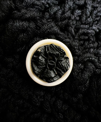 Chanel 22C Black and White Cardigan