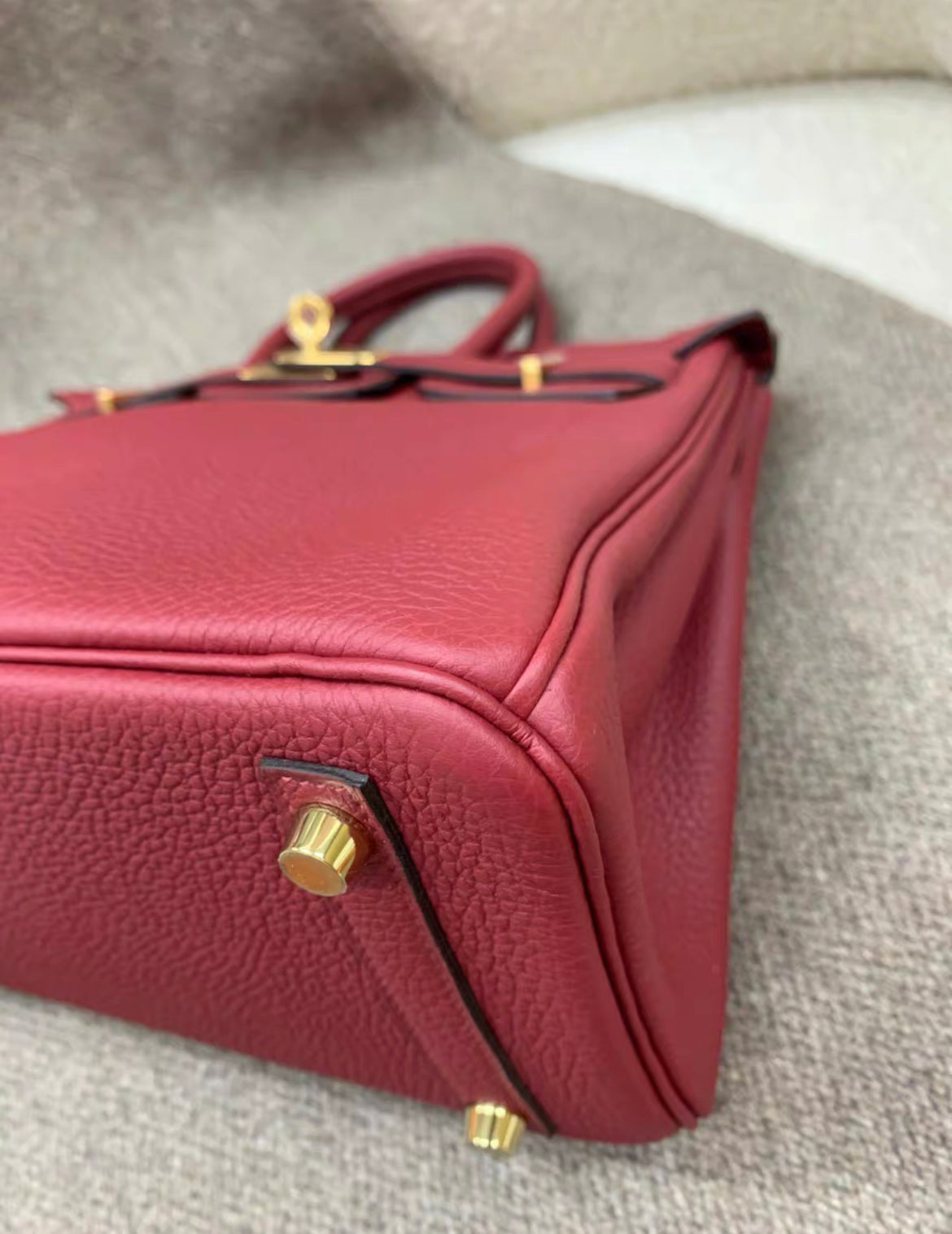 Hermès Birkin 25 Burgundy Togo Leather Gold Hardware