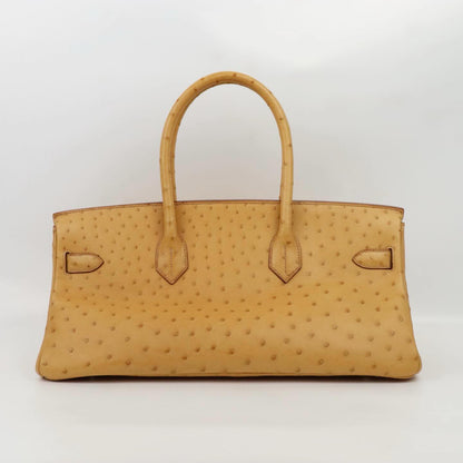 Hermes JPG Birkin Shoulder Natural Sable ostrich leather gold hardware