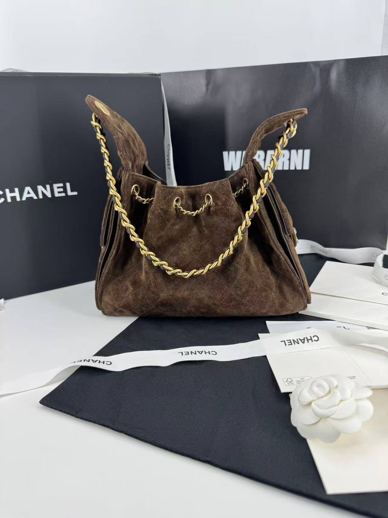 Chanel 25 bag small suede brand new – Wararni.com