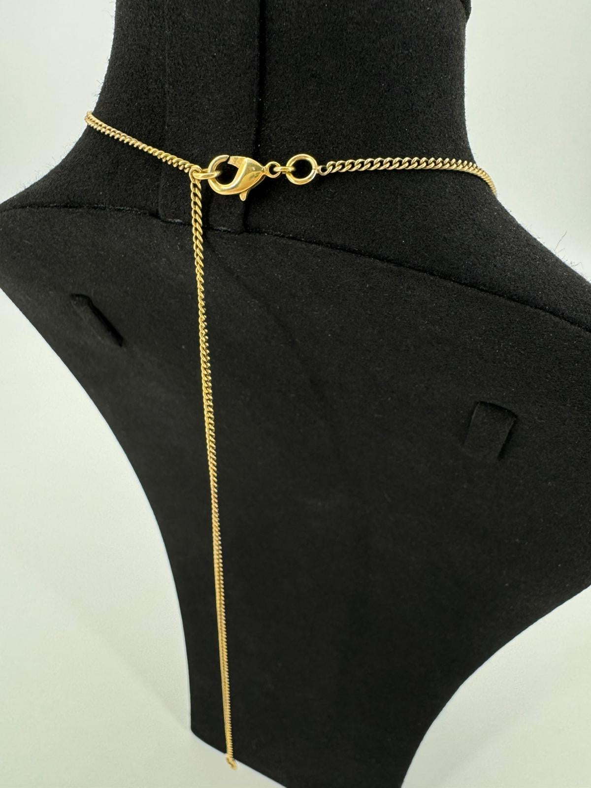 Chanel 10A Double C Acrylic Porcelain shanghai Doll Necklace