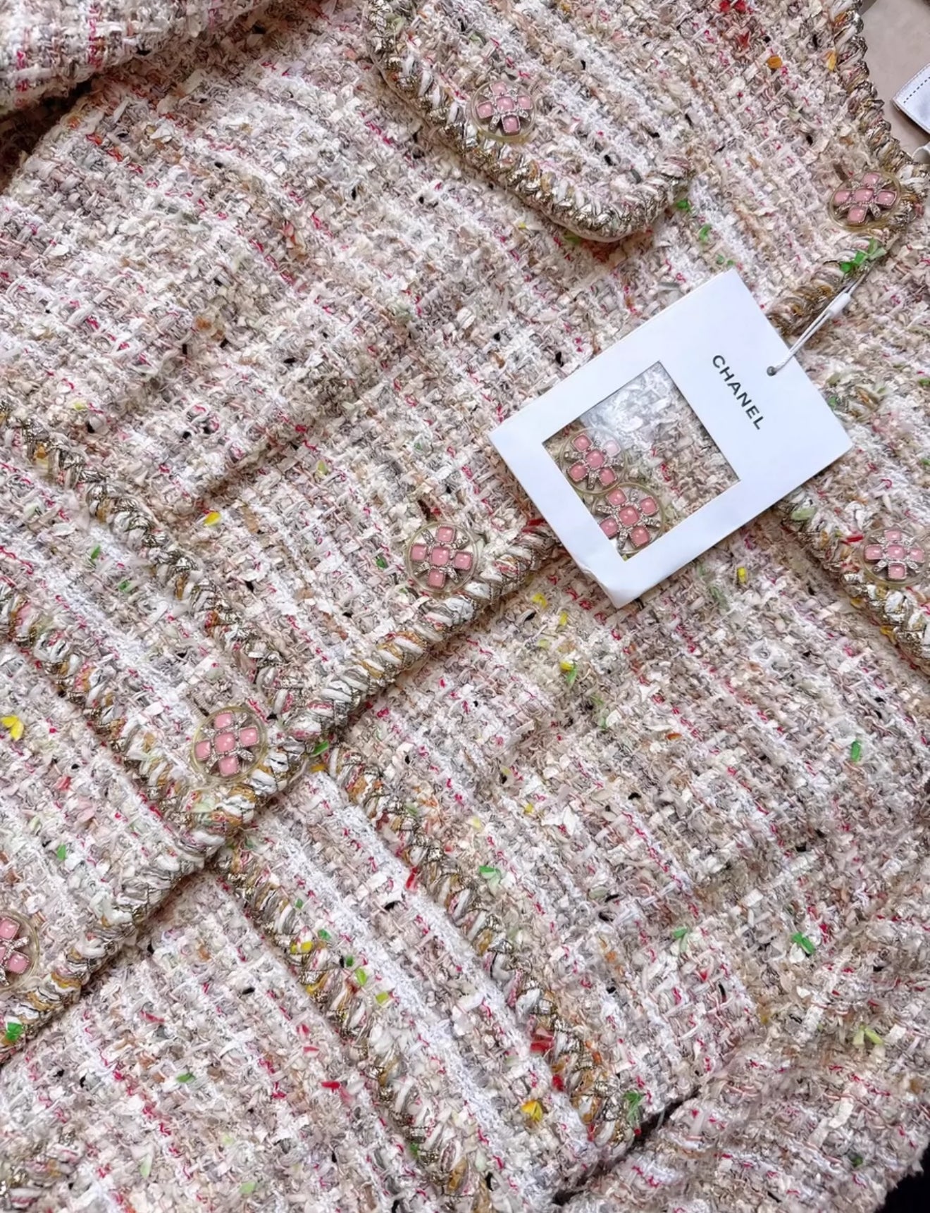 Chanel 19S Multicolor Tweed Dress very rare