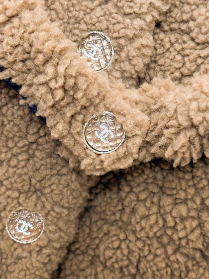 Chanel 21A brown teddy shearling coat