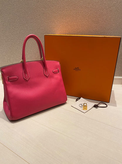 Hermès Birkin 30 Pink Epsom Leather Gold Hardware